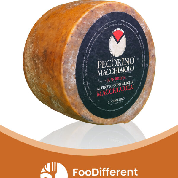 PECORINO MACCHIAIOLO&trade; &ldquo;GRAN RISERVA&rdquo; 500gr 7 MESI azienda Agricola Il Poggiolino Montemurlo