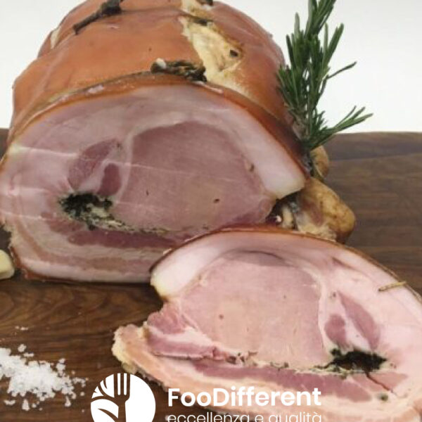 Porchetta Morbida di Suino Nostrano Tronchetto da 7 kg Sottovuoto azienda agricola Il Poggio