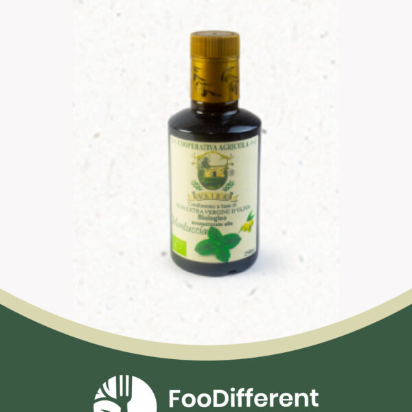 Olio extra vergine d'oliva biologico Sapori del Gargano Vaira aromatizzato alla mentuccia 250 ml