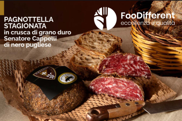 PAGNOTTELLA STAGIONATA in crusca di grano duro Senatore Cappelli di nero pugliese