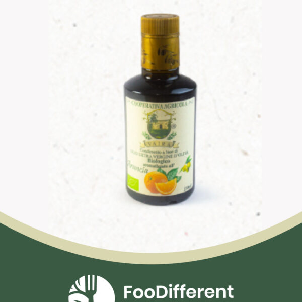 Olio extra vergine d'oliva biologico Sapori del Gargano Vaira aromatizzato all'arancia 250 ml