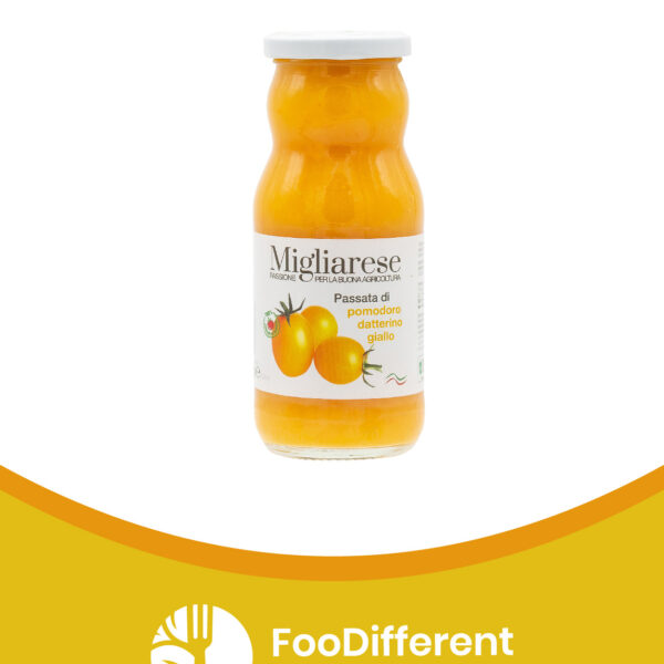 Passata di Pomodoro Datterino Giallo 360 g azienda Agricola Migliarese