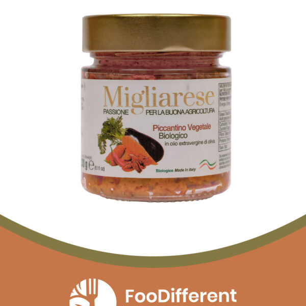 Piccantino Vegetale  in Olio EVO Biologico g 230 Azienda Agricola Migliarese