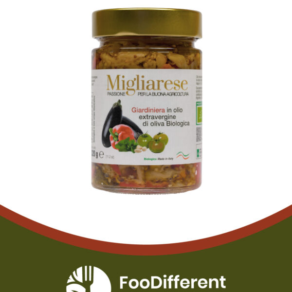 Giardiniera in Olio extra vergine di oliva Biologica g 320 Azienda Agricola Migliarese