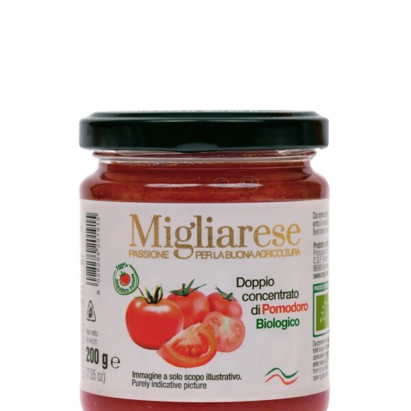 Doppio Concentrato di pomodoro biologico g 240 azienda Agricola Migliarese